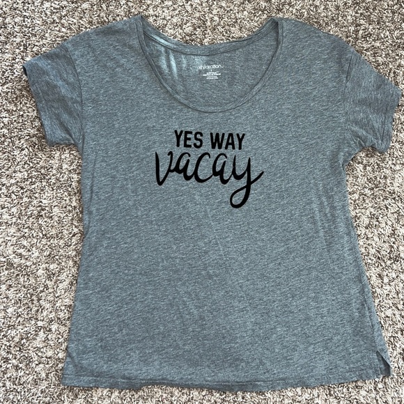 Xhilaration Tops - YES WAY VACAY Xhilaration Short Sleeve Top